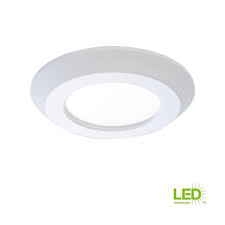 Halo 4 In 3500k White Integrated Led Recessed Retrofit Ceiling Mount Trim With Bright White Ceiling Light Fixtures Retrofit Recessed Lighting Ceiling Lights