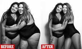 The more we see of models behind the scenes, being real people and putting themselves out there, the more we can connect with them and love our own bodies a little more, too. Plus Size Models Show Just How Deceptive Photoshop Can Be Daily Mail Online