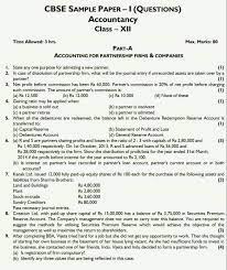 It may be a challenging task because you most likely used to work with numbers, data points. Accountancy Sample Question Paper Class 12 Brainly In
