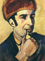 Portrait Of Franz Marc By August Macke