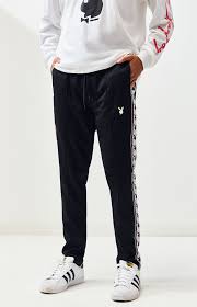 Pacsun X Playboy Taped Tricot Track Pants