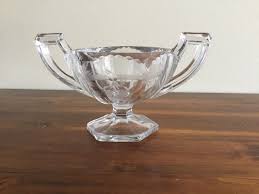 Check spelling or type a new query. Vintage Art Deco Pressed Glass Sugar Bowl With Etched Floral Etsy Vintage Pressed Glass Glass Antique Glass