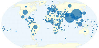 country population g r a p h i c bubble chart map chart