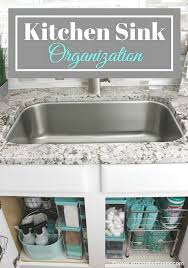 how to organize under the kitchen sink