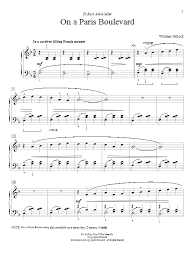 Hiatus road to galt mile via. William Gillock On A Paris Boulevard Sheet Music Pdf Notes Chords Instructional Score Piano Duet Download Printable Sku 159590