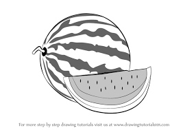 Learn How To Draw Watermelon With Slice Fruits Step By Step Drawing Tutorials Proof (don't mind me watching youtube). draw watermelon with slice fruits