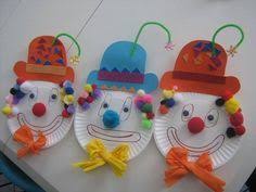 Clwons Aus Pappteller Faschingsmasken Basteln Fasching Basteln Fasching Basteln Grundschule