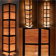 Details About Asian Oriental Bamboo Zen Art Bedside Floor Lamp Wood Shades Night Lights 107cm Asian Floor Lamps Wood Floor Lamp Asian Living Rooms