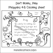 Fingers on pinterest 5 finger rule just right books and retelling sketch coloring page. Don T Worry Bible Crafts