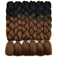 With these characteristics and features, kanekalon® is widely used for synthetic braiding hair and other synthetic hair attachments. Ombre Braiding Hair Kanekalon Braiding Hair Synthetic Hair Extensions For Braiding Crochet Twist Box Braids 24 Inch 2 Tone Black To Deep Brown 6 Packs Jumbo Braiding Hair Buy Products Online