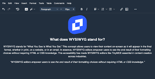 Wysiwyg