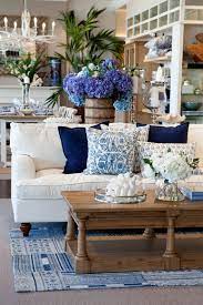 Home Entrance Decoration A Hampton Inspired Living Room With Blue And White Coastal Decorating Living Room Beautiful Living Rooms Blue Living Room