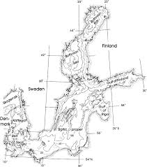Map Of The Baltic Sea The Maximum Sill Depth Between
