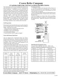 manual name cased coil installation sheet manualzz com