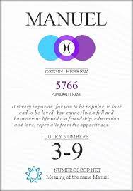 Name Manuel Meaning Origin Description Popularity 5766