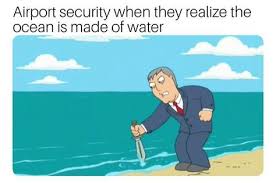 10 Airport Security Vs Water Memes To Poke Fun At Tsa S Fear Of Water Most Hilarious Memes Funny Memes Memes