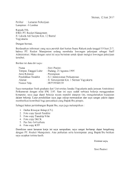 Walaupun pada hakikatnya hanya sebagai jalan rezeki dari tuhan. Contoh Surat Lamaran Mandala Contoh Surat