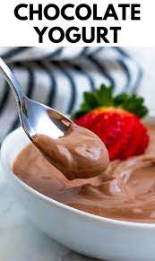 Chocolate Yogurt Nutrition To Fit Recipe Chocolate Yogurt Greek Yogurt Snacks Healthy Snacks Recipes