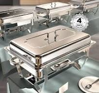 Amazon.com: Chafing Dishes for Buffet 4 Pack, 9QT [No ...