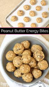 No Bake Peanut Butter Energy Bites In 2020 Peanut Butter Energy Bites Healthy Sweet Snacks Easy Peanut Butter