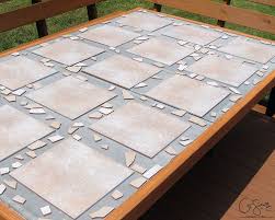 How To Replace A Patio Table Top With Tile Patio Table Top Diy Patio Table Tile Patio Table