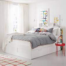 Trouvez tete de lit ikea sur 2ememain ✅ avantageux pour tout le monde. Brimnes Cadre De Lit Rangement Tete De Lit Blanc 160x200 Cm Ikea