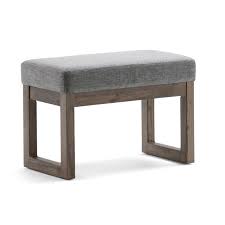 23 stunning black storage ottoman bench. Brooklyn Max Lewiston 27 Inch Wide Contemporary Ottoman Bench In Grey Linen Look Fabric Walmart Com Walmart Com
