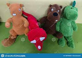 Photo About Children X27 S Stuffed Toys On A Green Grey Background Image Of Toys Childrens Green 136794844 Toys Children Green And Grey