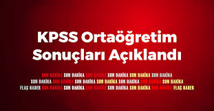 Kpss ortaöğretim sınav sonuçları 2020 ne zaman açıklanacak? Kpss Ortaogretim Sonuclari Aciklandi
