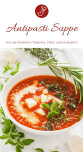 Rostpaprika Suppe Mit Feta Und Krautern Herzelieb Rezept Paprika Suppe Rezepte Mit Paprika Suppenrezepte