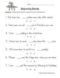 These worksheets feature words with the consonant blend bl. Blends Worksheets Have Fun Teaching