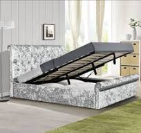 Jual upholstered fabric storage ottoman, kualitas baik ...