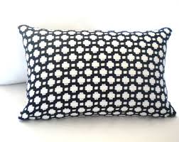 Black And White Lumbar Pillow Cover Black And White Lumbar Pillow Cover White And Black Lumbar Pillow Accent Pillow Throw Pillow Fabric Both Side Pillows Lumbar Pillow Cover White Pillow Covers