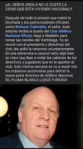 Jose Antonio Ardila Retoma Las Riendas Nacional