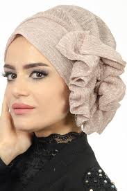 Pudra Abiye Bone Knit Turban Scarf Set Hijab Fashion
