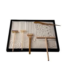 Miniature Mini Tabletop Zen Garden Kits Meditation Sand Zen Garden Tools Diy Rock Zen Garden Rake Sets Fidget T Miniatur Zengarten Gartenrechen Zen Dekoration