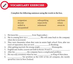 Complete The Follow Sentences Using The Words In The Box