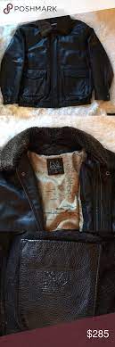Jos A Bank Leather Aviator Bomber Jacket Bomber Jacket Leather Jackets