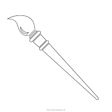 Find free printable paint brush coloring pages for coloring activities. Paint Brush Coloring Page Ultra Coloring Pages