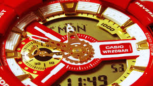 Black resin band analog and digital watch with gold face. Casio G Shock Review And Unboxing Ga 110cs 4a Iron Man 49ers Color Red Gold Youtube