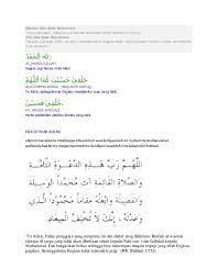 Doc Bacaan Doa Saat Bercermin Farikha Ikha Academia Edu
