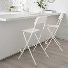 Franklin bar stool with backrest, foldable, black, black, width: Franklin Bar Stool With Backrest Foldable White White 24 3 4 Capstone Couriers
