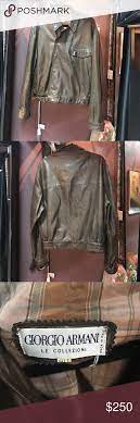 Giorgio Armani Collezioni Vintage Leather Bomber Leather Bomber Armani Collezioni Armani Jacket