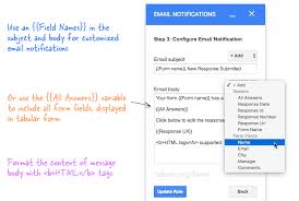 How To Get Google Forms Data In An Email Message