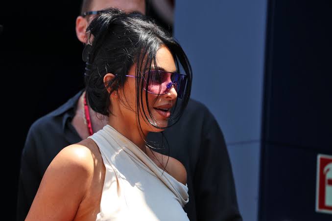 Kim Kardashian joins Lewis Hamilton celebrations under Monaco F1 podium  after snubbing Martin Brundle | Crash.net