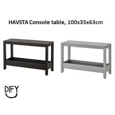 The following are the dimensions of the ektorp sofa: Havsta Console Table 100x35x63cm Ikea Shopee Malaysia
