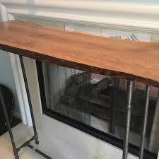Live Edge Sofa Table Modern Farmhouse Console Table Etsy In 2020 Home Bar Table Live Edge Dining Table Live Edge Bar