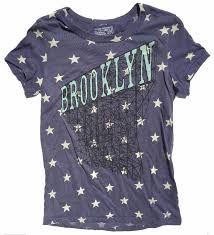 Womens Brooklyn T Shirt In Red White And Blue Stars