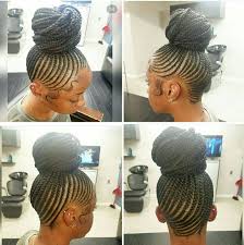 Braid Styled Braided Ponytail Black Hair Braided Hairstyles Cornrow Ponytail