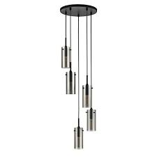 Vergleiche preise für cluster light und finde den besten preis. Effimero Multi Pendant Lighting For Kitchen Island Black Chandelier Cluster Pendant 5 Light Fixture Polished Smoked Glass Shade Ll C45 Smk 5blk Walmart Com Walmart Com